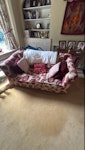 sofa and 2 chairs wheels and cushions come off NG16 - removed for £150