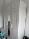 Dismantled wardrobes and bed 2 Ikea brimnes dismantled wardrobes and small double dismantled bed frame and small double mattress. Wardrobes can be reassembled and reused if needed (all the screws have been kept together). Wardrobes are in decent condition but bed frame not reusable as the ottoman lift system is broken. TW2 - removed for £120
