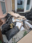 building waste from bathroom plasterboard, tiles, shower screen, shower tray E17 - removed for £90