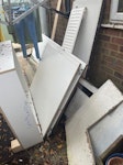 DIY waste A few large pieces of wood (doors and old kitchen worktop and a few scrap pieces) and two old radiators.
As well as one rubble bag full of miscellaneous diy waste CT2 - removed for £200