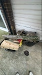 Garden Waste waste from garden fence post installation N14 - removed for £80