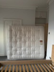 Super King Mattrass This mattress was bought and used for two years since december 2022. Very good condition, but would reverse, back has slight stains from sweating. NW6 - removed for £60