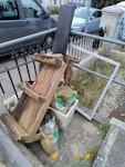 Mainly garden waste Various waste, incl rotten wood, plant pot and a large picture frame. BN1 - removed for £55