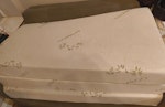 Foldable matress Foldable mattress,  135 cm wide, 213cm tall, 15 cm thick,
when folded 135x65x50cm, had silverfish. BN1 - removed for £50