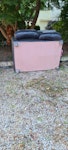 2 seat leather sofa 2 seat sofa in front garden ready to collect N7 - removed for £75