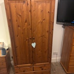 Wardrobe About 1.8m tall, 1m width. E14 - removed for £55