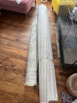 Used carpet and baby cot 4 rolls of used carpet- 3 of them are nice and reusable. Size: H: 1.80-2m
Baby cot- in good shape, has all screws if needed. SE18 - removed for £70