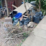 Mainly rubble Mainly rubble. Two pallets. I am in no rush, so you can collect when convenient for you. Does not include the bikes in the picture, nor the wheelie bins. Not sure about the van size. NW6 - removed for £205