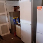 fridge removal. Dead Fridge freezer in cellar. Too tall to exit stairs. Needs cutting NW5 - removed for £140