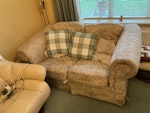 2 seat settee 1 display unit 2 seater settee and a 1metre wide by 1metre display unit which is in 2 sections HG5 - removed for £145