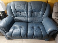 2 seater leather sofa collected by waste management group
