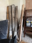 old flooring + 4 bags of waste old flooring boards and 4 bags of building waste SW11 - removed for £220