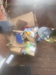 Mixture A mixture of large cardboard boxes from move. Miscellaneous items left in the garden by previous occupier, clothing, weights, a bike, freezer (in picture) ME9 - removed for £110