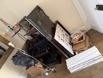 Furniture + rubbish Post move junk for immediate collection. Will all be brought to front of house so very rapid pickup. SW4 - removed for £125