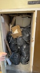 Bags of kitchen tiles, cabinet 8-10 waste bags
Some kitchen cabinets
Old sink/tap
One toilet SE10 - removed for £175