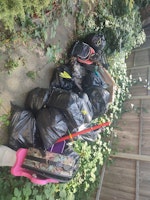 Bin bags and household items collected by Capital Recycle LTD
