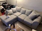 L Shaped Sofa L Shaped sofa, a few stains but otherwise in great condition! sofa can be split it two for ease of transport. 

Would need to be collected ASAP BA1 - removed for £100