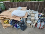 Garage clear out, wood, rubble Had a good garage clearout
Scrap wood and ply, tins etc
About 15-20 blocks and rubble sacks GL7 - removed for £275