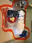 recycling and bedding 1 mattress topper, recycling, hangers, clothes, 2 duvets, bedsheet N19 - removed for £55