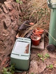 garden waste removal collection of garden waste at front and back of flat BS8 - removed for £150
