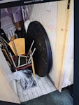 rubbish from betfred rubbish from betfred
6x chairs, 1x bar stool, 1x table 2x table stands, box of roof tiles BL3 - removed for £100