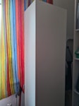 3 pieces of furniture + extra 3 pieces of furniture (white furniture in the pics): chest of drawers, small bookshelf (same height as chest of drawers) & small cupboard (approx 180cmH x 40cmW x 40cmL) 
+ broken clothes dryer + coat hanger (reusable)
Could fit in large car or small van RM9 - removed for £90