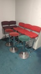 Remove Chairs 3 Red Derby stools 
8 Red/Green round stool RH10 - removed for £100