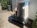 household waste car seat, freezer, tv table, ironing board, broom, xmas tree, sledge hammer, broom and pick axe, old pictures WD23 - removed for £140