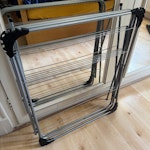 Broken metal drying rack Broken metal drying rack (dimensions when folded 77 x 61 x 6 cm). Maximum we are willing to pay for this job is £15-£20. Thank you. W10 - removed for £20