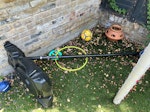 netball hoop netball hoop - might be reusable, but has gone wonky, so check for safety if reusing to make sure it doesn't fall down! SW11 - removed for £50