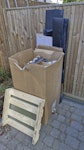 Packaging. Its mostley cardboard & wood. The large box has a small amount of rubble in. GU4 - removed for £80
