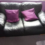 2 x 2 seater sofas 2x2 seater leather sofas. Would need help getting them out of house. B34 - removed for £145