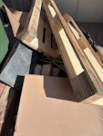 2xpallet and various rubbish 2 pallets and solar install rubbish including rails and boxes of hooks KT12 - removed for £80