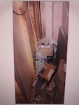 waste removal 3x big cardboard boxes, wooden pallet, 3x coupon dispensers, 12x tiles, hoover, door, 8x large plastic sheet, unopened box of grid panels, 3x old horse related framed pictures YO24 - removed for £240