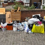 Some furniture and misc. bags There’s some wood furniture and various bags of junk/trash. A few old electronics etc HA9 - removed for £125