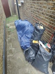 Carpet and 4 bags of wood bits Wood foam board staining tins from floor project. 5m X 5m old carpet and underlay. Amy more info needed just let me know TW9 - removed for £125