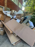 card boxes etc collected by hanworth auctions ltd