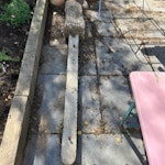 heavy concrete post 1 x very heavy concrete fence post KT10 - removed for £65