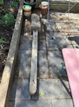 heavy concrete post 1 x very heavy concrete fence post KT10 - removed for £65