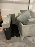 CORNER SOFA 1 LARGE CORNER SOFA WITH CUSHIONS RH11 - removed for £100