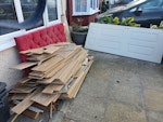 Flooring rubble doors x 5 All on ground floor. I have laminate flooring, rubble bags of plaster/wood saw dust etc and 5 doors ( pic shows 4) that are in shed one door has glass IG2 - removed for £225