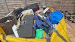 Large skip bag full Large skip bag full with broken up small shed, shed contents and general household waste.  Bag cant be carried as in back garden so contents will need to be carried to van.  And 1 x Wood desk, can be reused.  2 x 50cm wide wardrobes 7ft tall 1 x small double bed (base and matress). GU2 - removed for £375