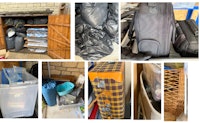 Packing and rubbish material collected by clear that services