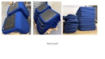 upholstered seat pads/ screen chair seat pads x 38, upholstered screens x 40, sofa cushions/ backrests x20, PO6 - removed for £395