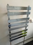 Old Towel Radiator Old towel rail which was leaking. In a cardboard box. Not very large about 1m x 0.5m. Can fit in a car. W4 - removed for £40