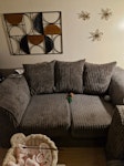 2 sofas 2 sofas in first floor flat which is one set of stairs then another to living room L13 - removed for £130