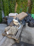 Assorted Rubbish A Few Bags of rubble, 1 Pallet, Few Bits of Hardcore, Kids Power Wheels Lambo, Kids Power Wheels Quad, Empty Compost Bin, Office Chair, Few Soggy Carboard Boxes BR1 - removed for £200