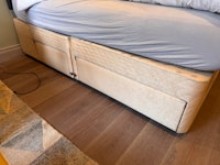 Double bed base, headboard collected by Advance Waste