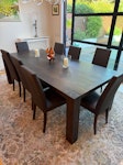 8 leather dining chairs 8 very nice brown leather dining chairs all in good condition W4 - removed for £0