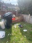 Household Rubbish Two bins and a few items in a front garden BR1 - removed for £60